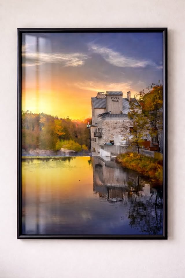 Elora Mill Fall Sunset