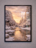 Elora Gorge Winter Sunset Print