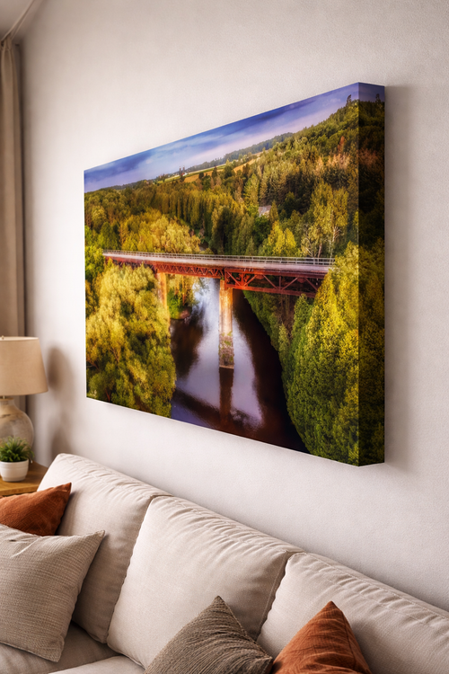 Aerial View of the Trestle Bridge