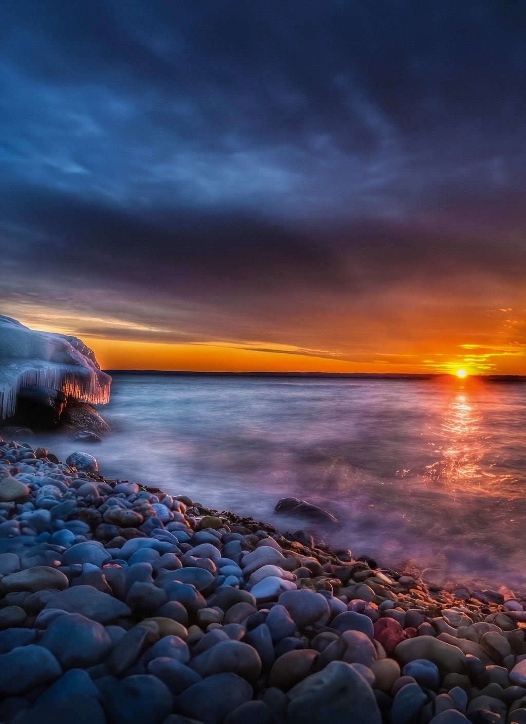 Georgian Bay Winter Sunset