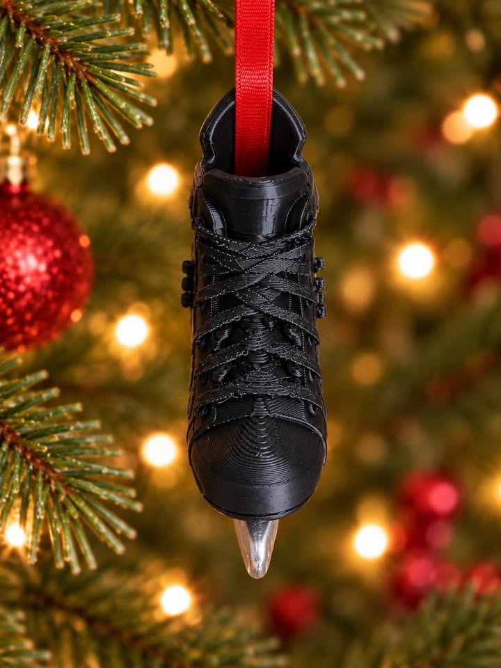 Custom Hockey Skate Ornament