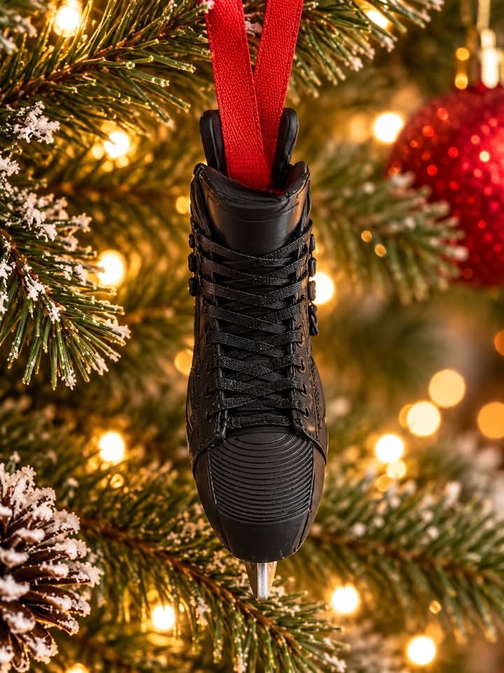 Custom Hockey Skate Ornament