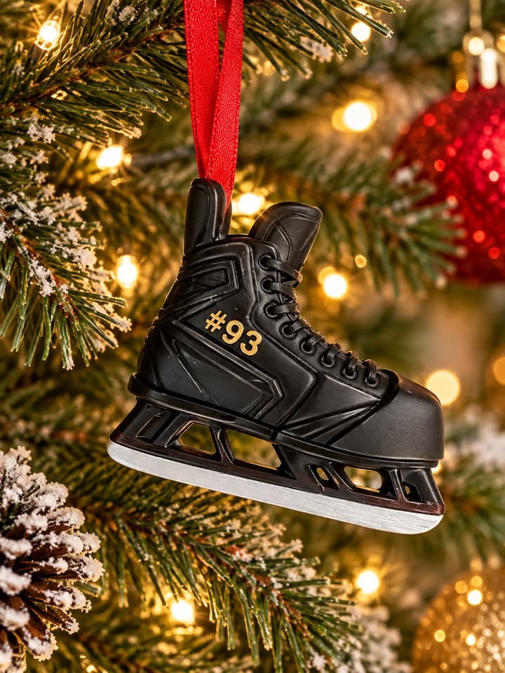 Custom Hockey Skate Ornament