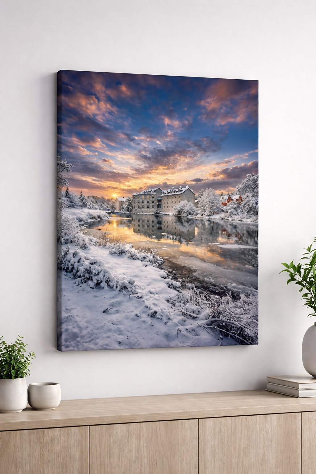 Fergus winter sunset