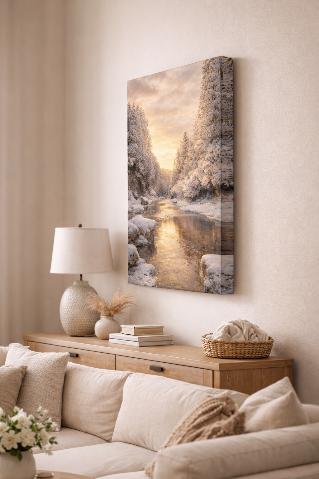 Elora gorge winter sunset