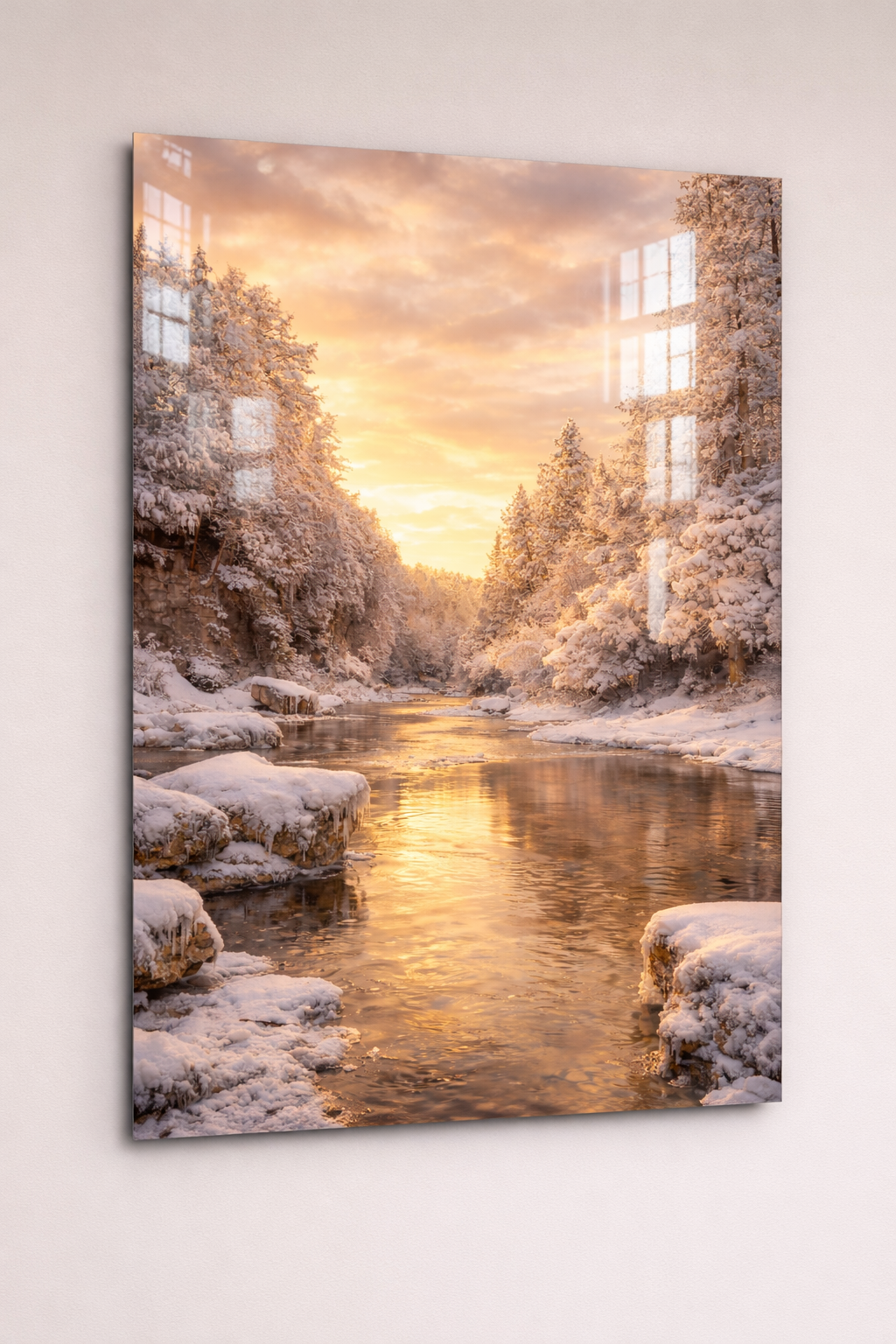 Elora gorge winter sunset