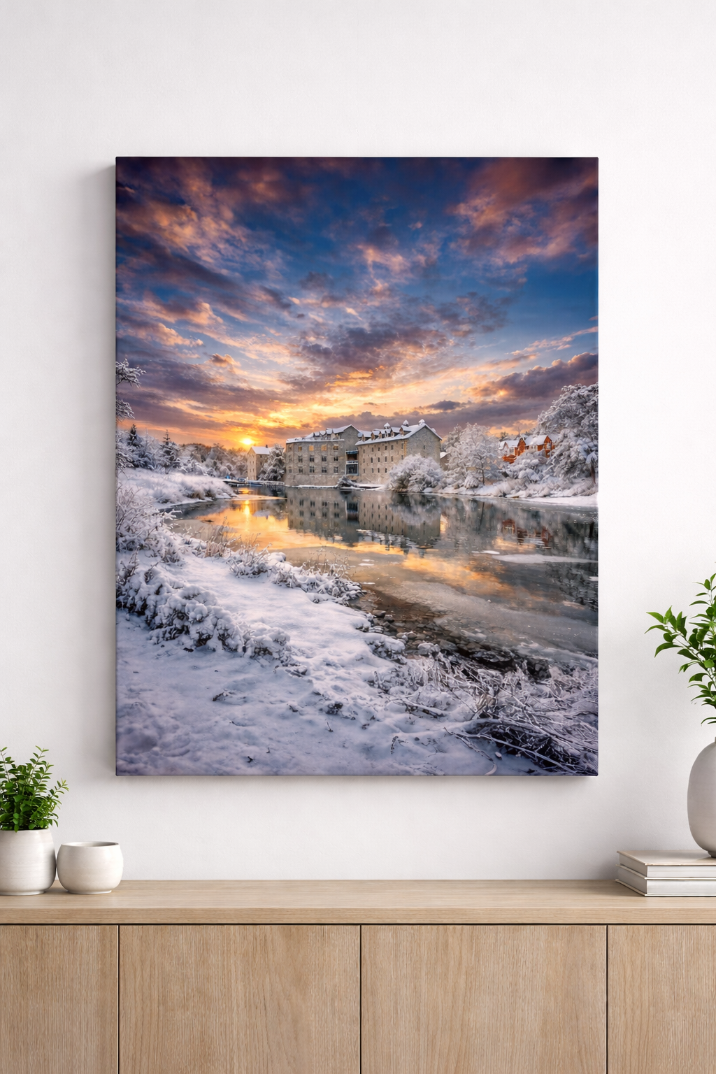 Fergus winter sunset