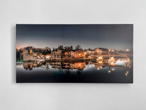 Panoramic of Elora at night