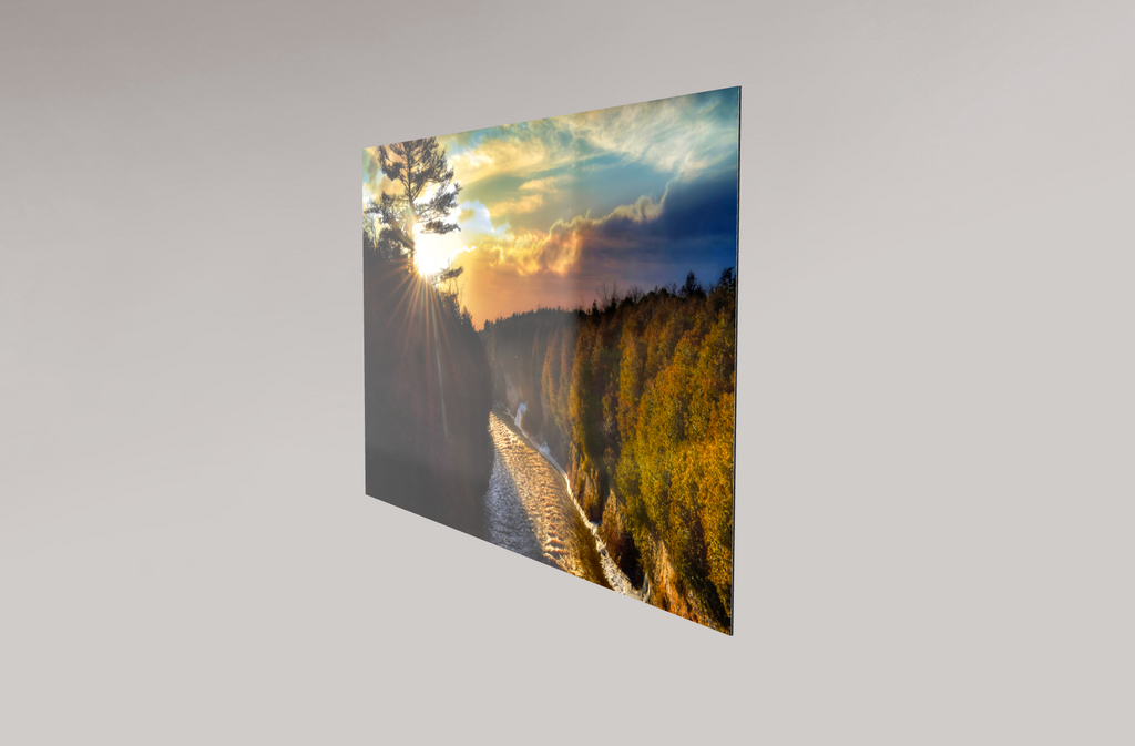 Elora Gorge Sunset on Metal