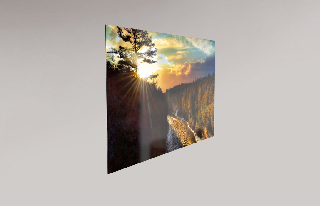 Elora Gorge Sunset on Metal