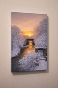Templin gardens winter sunset