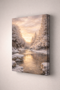 Elora gorge winter sunset