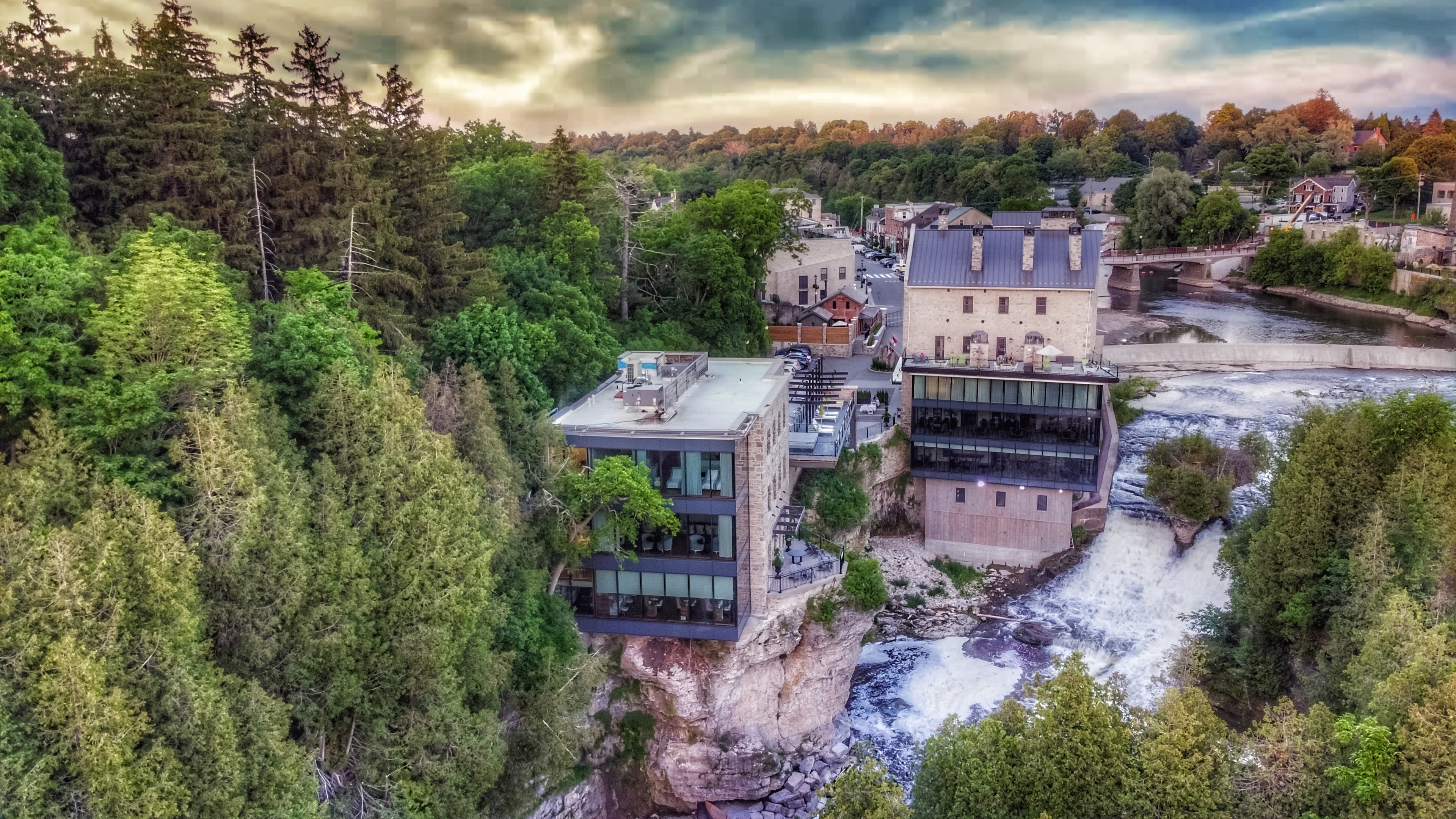 Aerial View of Elora