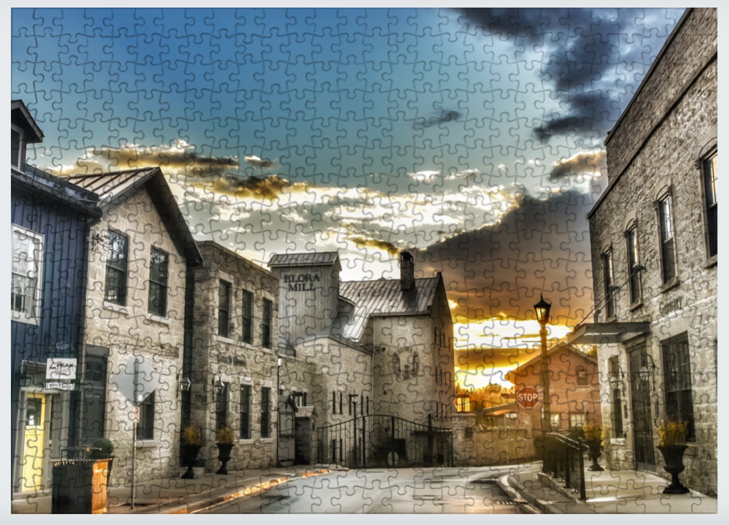 Elora Mill Sunset Puzzle