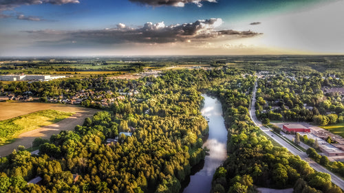 Aerial View of Elora