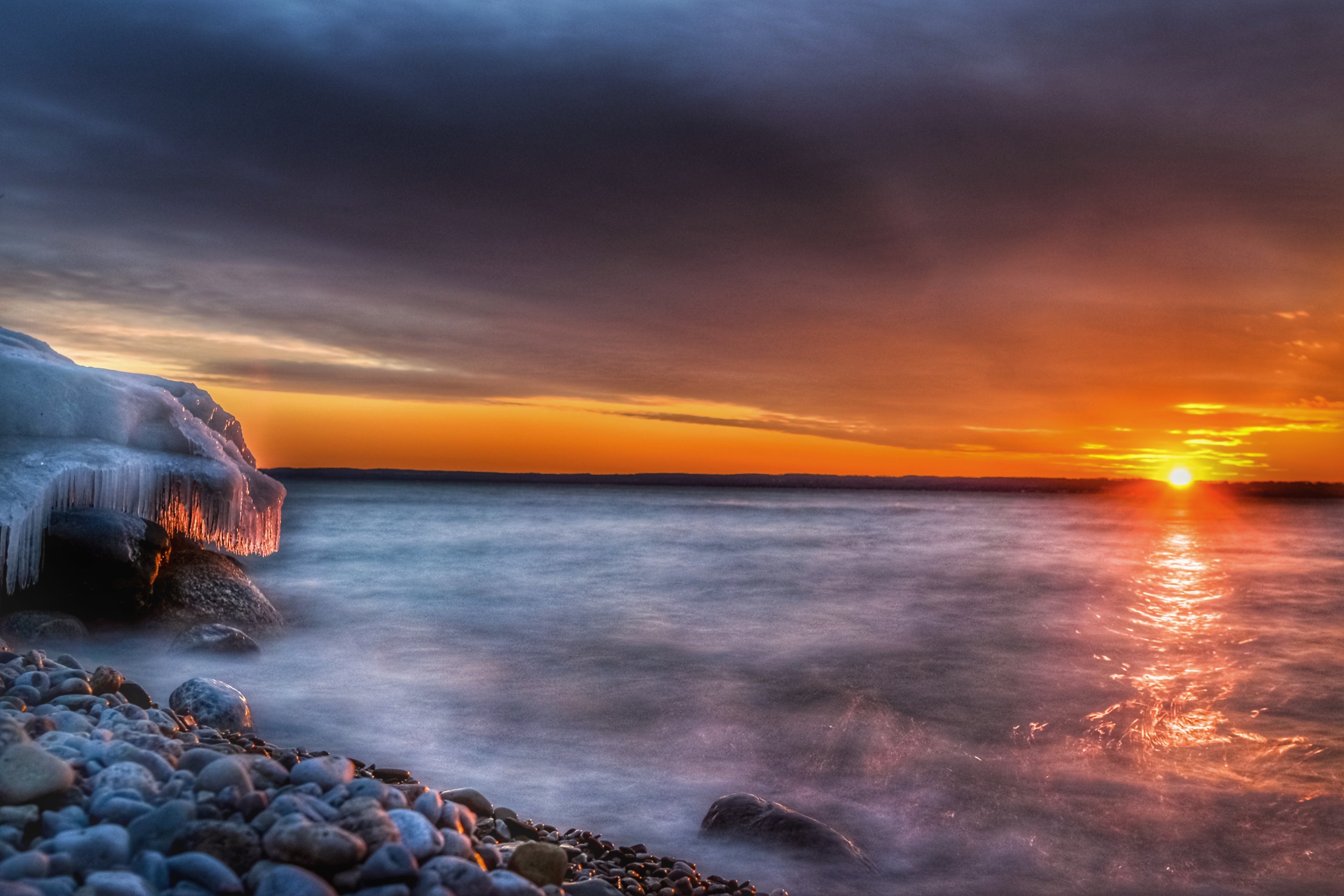 Georgian Bay Winter Sunset