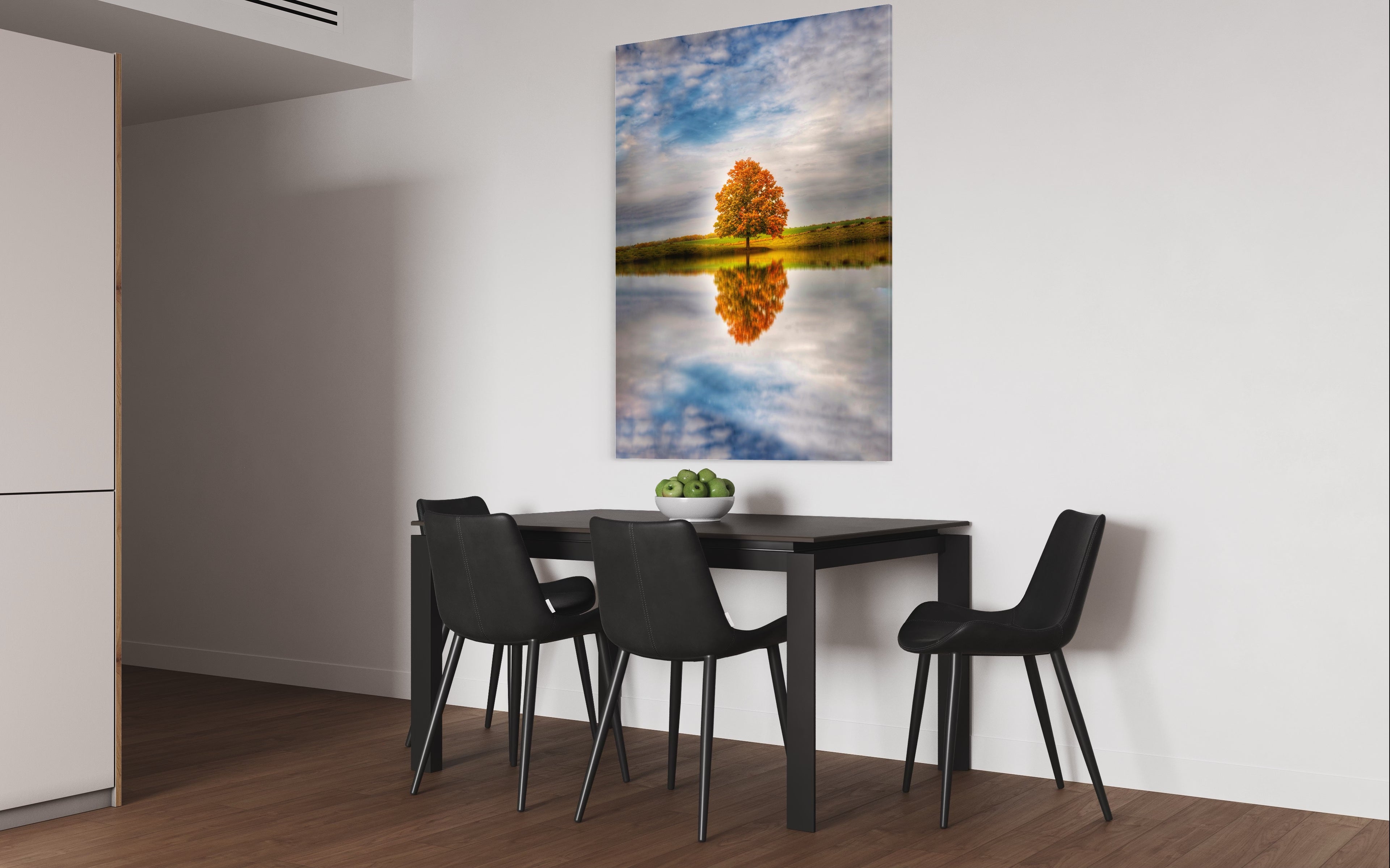 Fall tree reflection